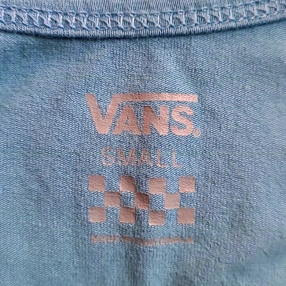 Women's Van's Tank Top Size Small Blue with Tropical Floral Print NWOT ZB - Picture 6 of 7